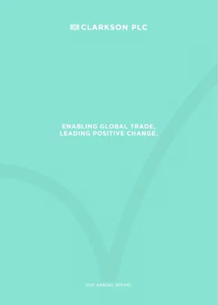  Clarksons annual report 2021 cover 